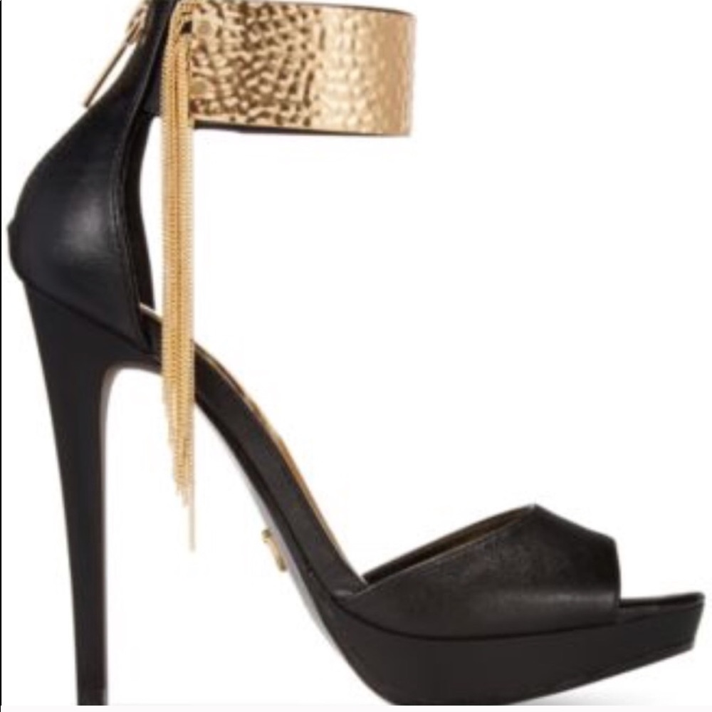 Black & Gold Heels